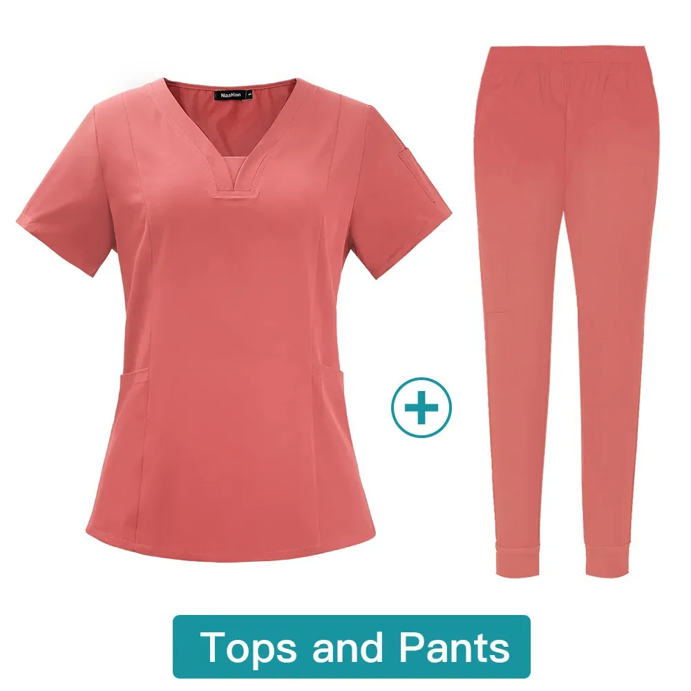 Slim Fit Хирургические женские скрабы Наборы Больничная униформа Товары для