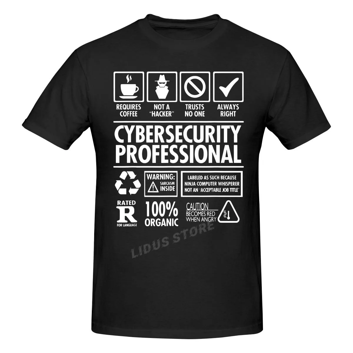 

Cybersecurity Professional Not A Hacker Funny Job T Shirts Graphic Cotton Streetwear Short Sleeve Birthday Gifts Summer T-shirt