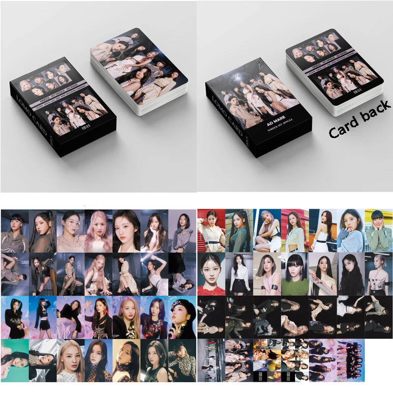 

55Pcs/box Kpop NMIXX Lomo Cards Photo Album 1ST SINGLE AD MARE Photocards K-pop NMIXX Postcards High Quality HD Double Print