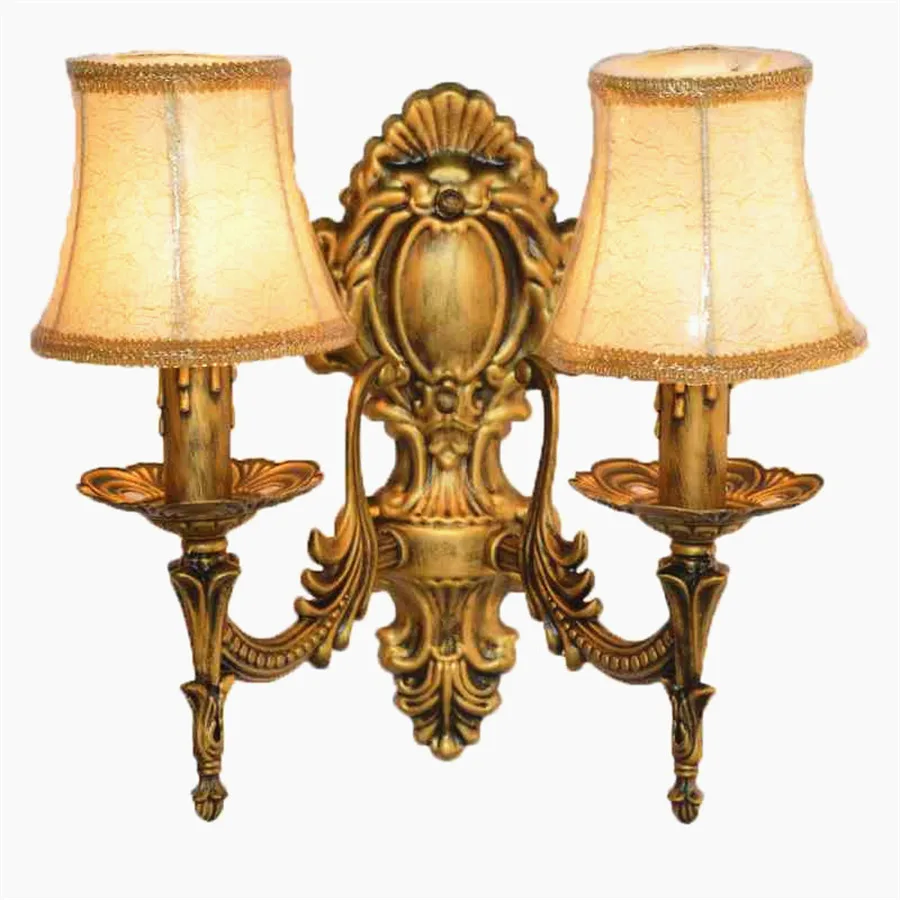 

European Retro Iron Light Fixtures Corridor Bedside Mirror Front Room Hotel Teahouse Coffee Shop Farm Garden Candle Wall Lamp