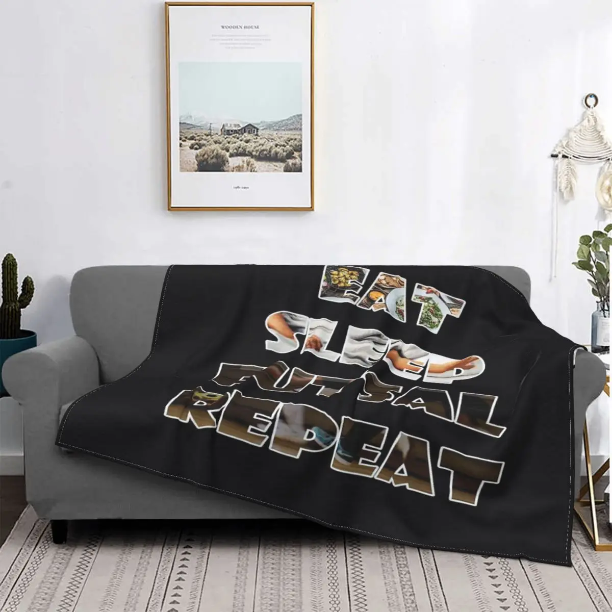 

Manta de lujo con estampado de Eat Sleep Futsal, para cama colcha, alfombra a cuadros, funda para sofá, Sudadera con capucha, to