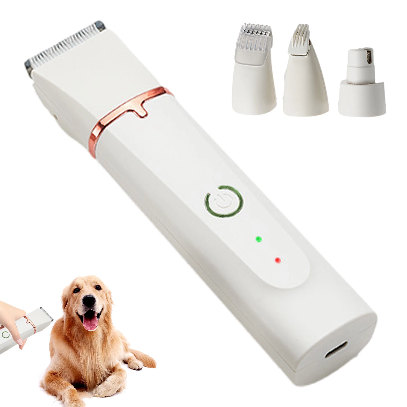 

Машинка для стрижки собак и кошек, долговечная Беспроводная Бесшумная машинка для стрижки собак, бритвенный набор, прочные кусачки для пито...