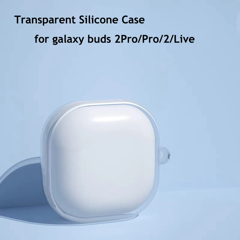 Прозрачный мягкий силиконовый чехол для Samsung Galaxy Buds Live Pro 2