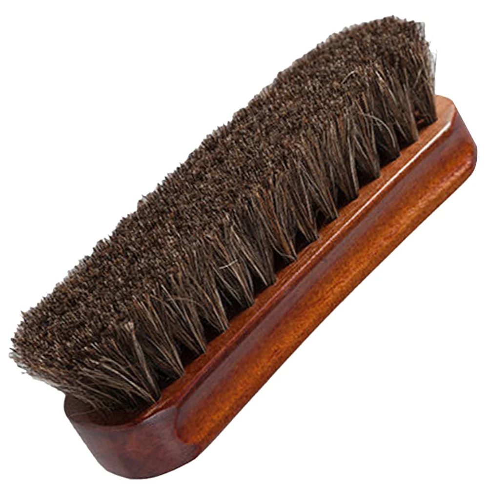 

Horse Hair Brush Household Cleaning Brushes Shoe Polish Horsehair Polishing Laundry Wood Kit Small