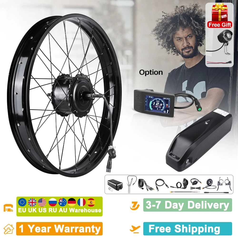 

Bafang Wheel Hub Motor Kit 750W 48V Rear Cassette Electric Bicycle Engine Lithium Battery For Fat Tire E-Bike Conversion 20" 26"