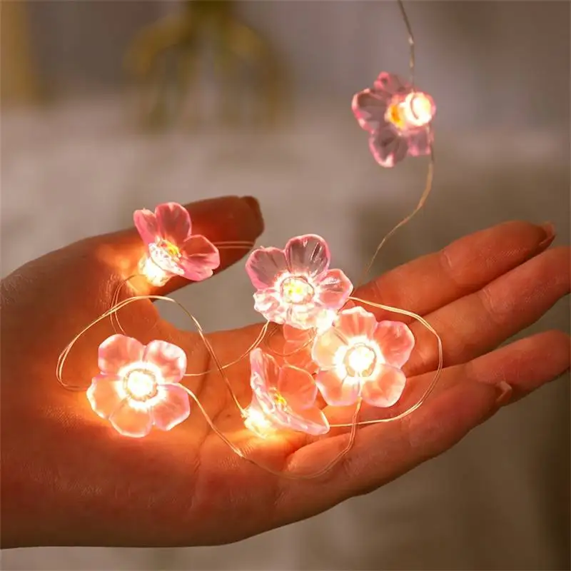 Гирлянда с вишневым цветком гирлянда на батарейках светильник для