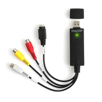 computer audio connection cable black transmit cd video kit accessories usb2 0 vhs to dvd universal durable for win10