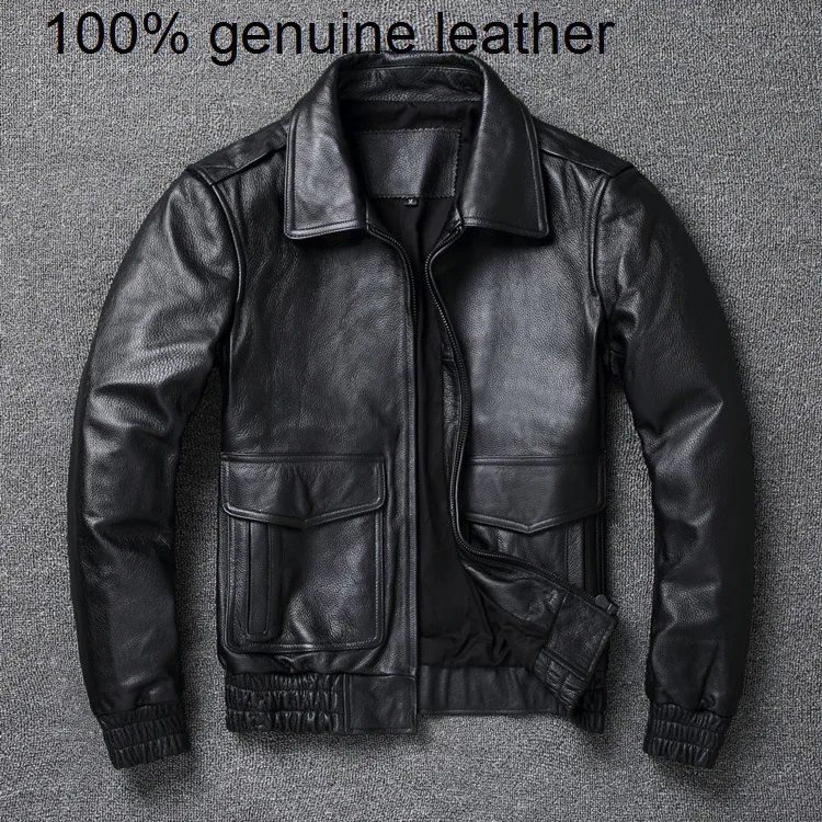 

8XL High size quality Plus jacket,men classic A2 cowhide coat.brand new cheap leather clothes.quality.sales