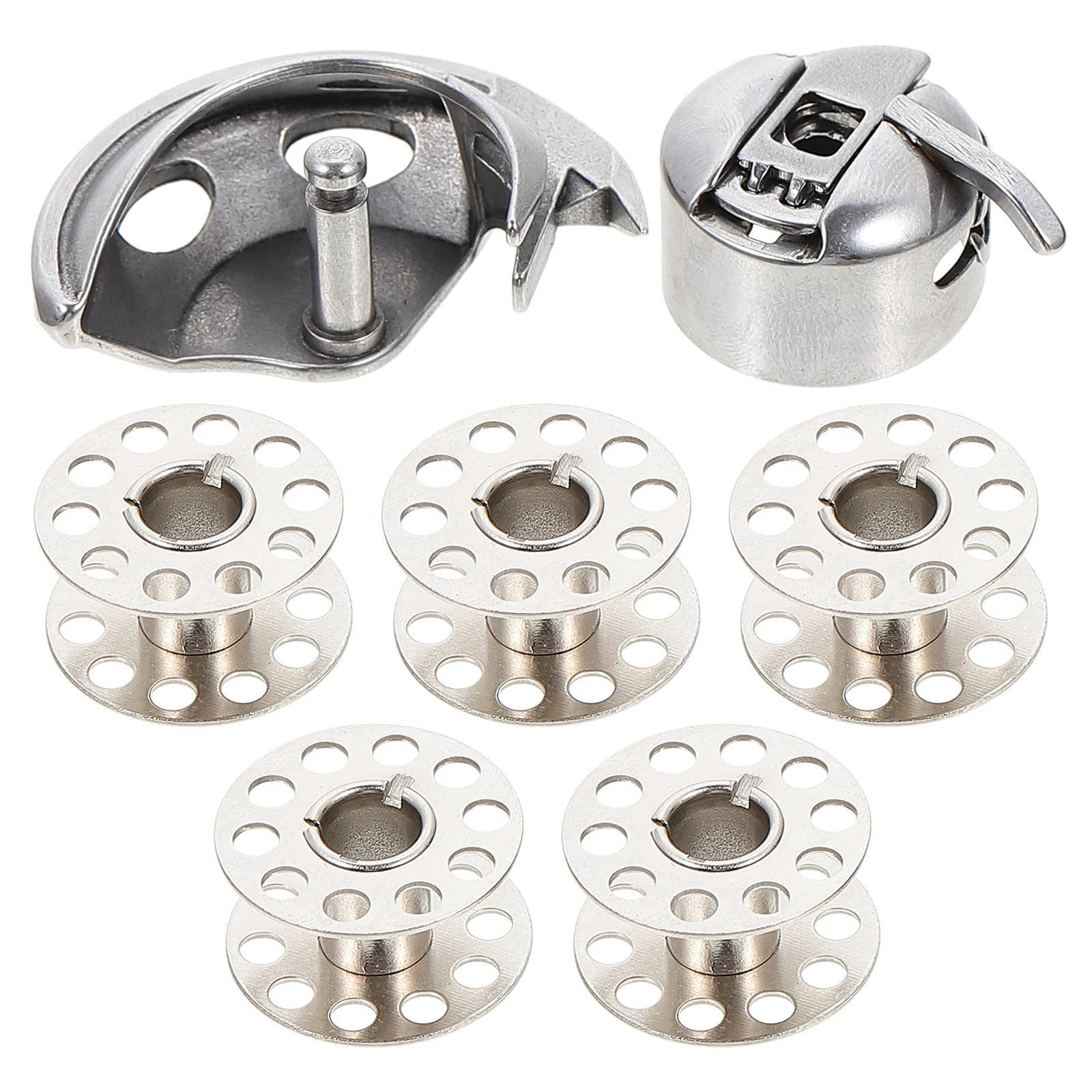 

Bobbin Case Bobbins Cases Sew Machine Embroidery Titanium Class Standard Thread Carrier Storage Metal Link Industrial Loading