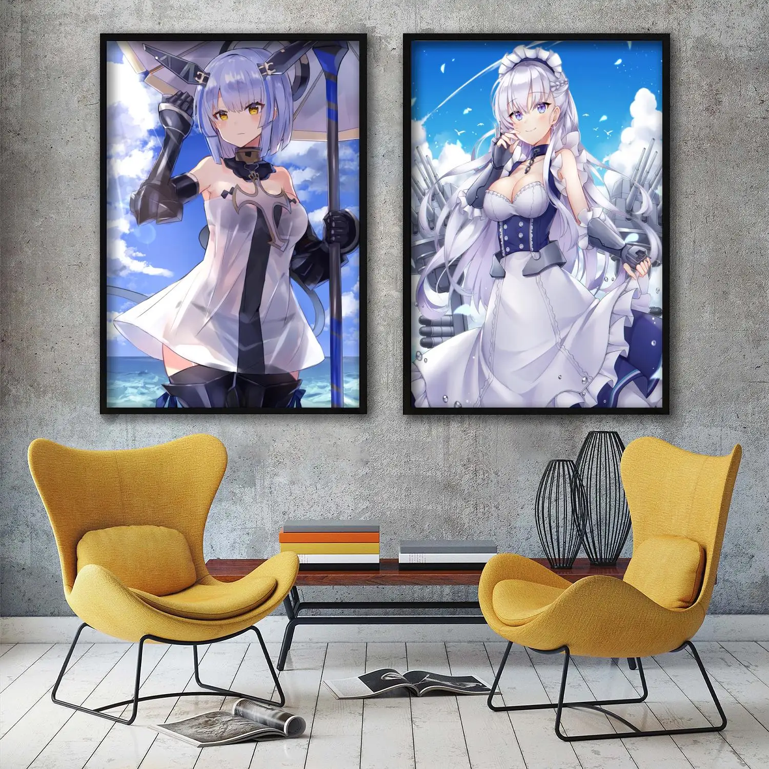

azur lane game Decorative Painting Canvas 24x36 Poster Wall Art Living Room Posters Bedroom Painting