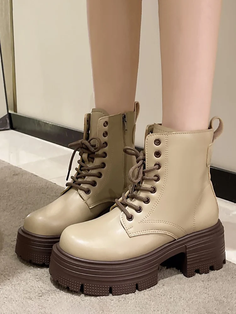 

Женские резиновые ботинки на молнии, Роскошные Дизайнерские ботильоны с круглым носком для езды на осень, 2023