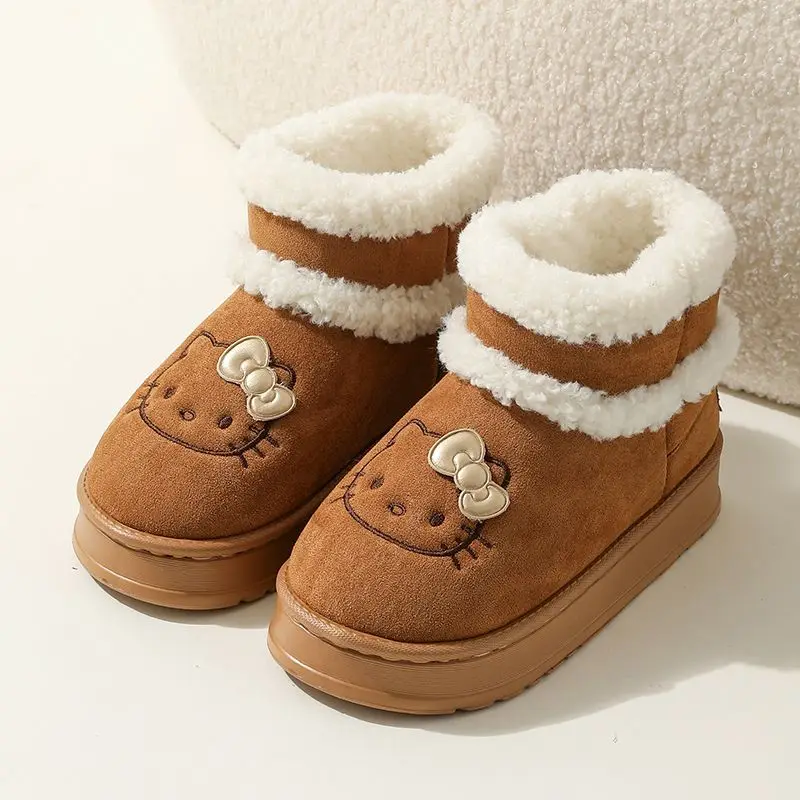 Sanrio Hello Kitty новые милые зимние удобные нескользящие теплые и износостойкие