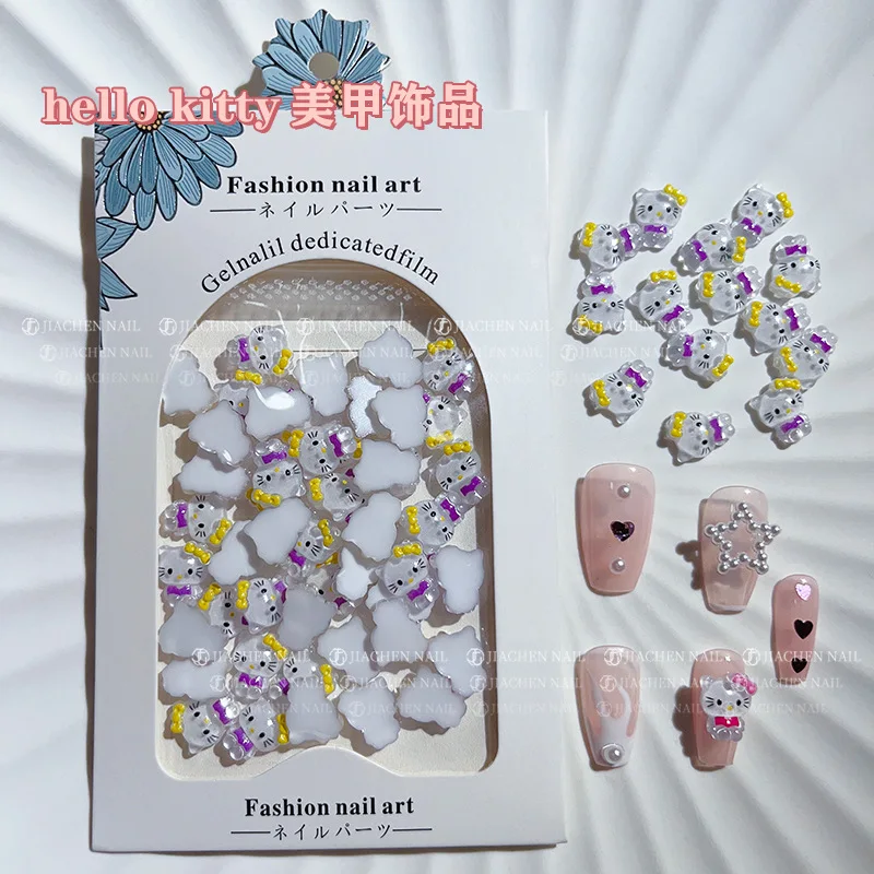 

30 шт., декоративные украшения для ногтей Sanrio Hello Kitty