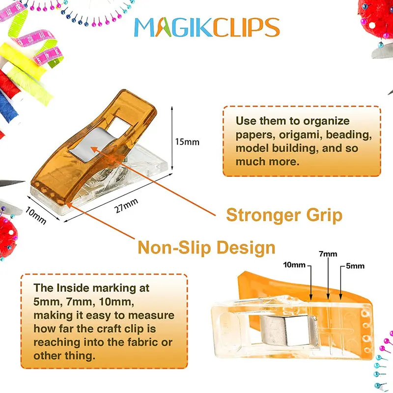 10/20 шт. разноцветные зажимы для шитья | Дом и сад