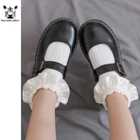 summer thin section lolita maiden sweet wind solid color aldult sock lace clothing accessories twisted low cut daily necessities