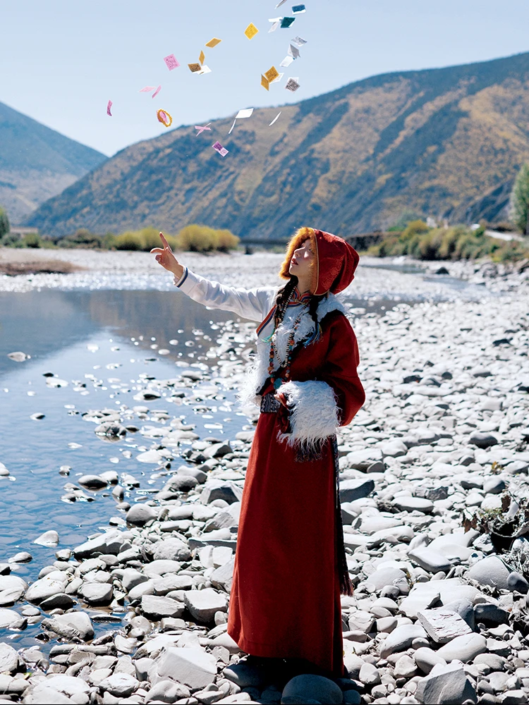 Традиционная Классическая тибетская одежда новая рубашка хлопковая льняная