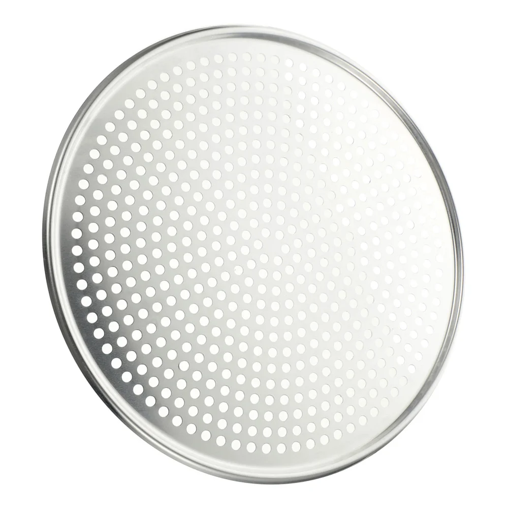

Pizza Pan Bread Accessories Pizza Oven Pan Sieve Pizza Crisper Aluminum Alloy Pizza Tray Holes