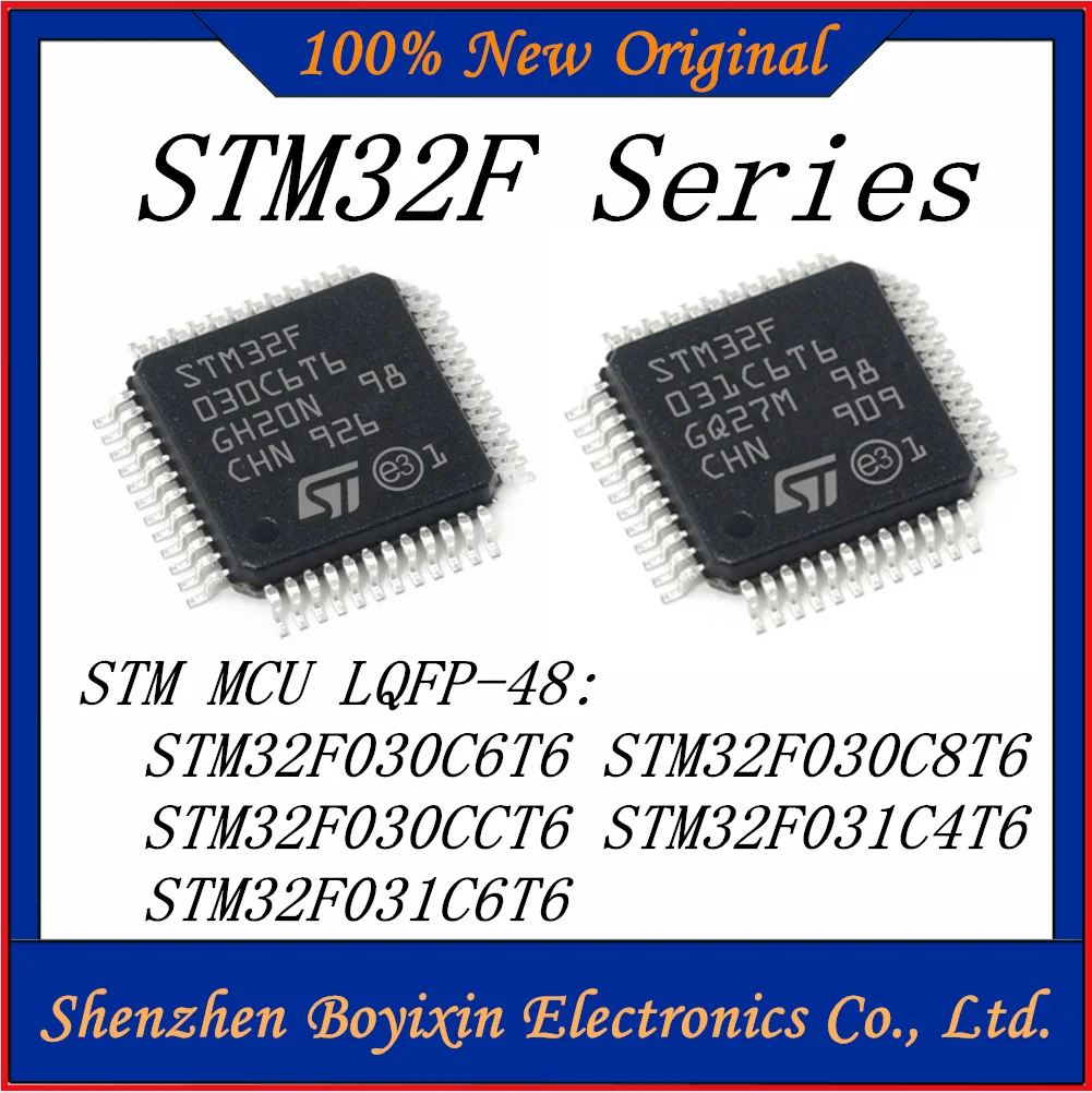 

STM32F030C6T6 STM32F030C8T6 STM32F030CCT6 STM32F031C4T6 STM32F031C6T6 STM32F030 STM32F031 STM32F STM IC MCU LQFP-48