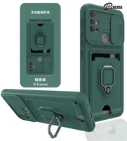 for motorola moto g10 g20 g30 g50 5g g60 g60s lens camera protection phone case for moto g31 g41 card slot ring holder cover