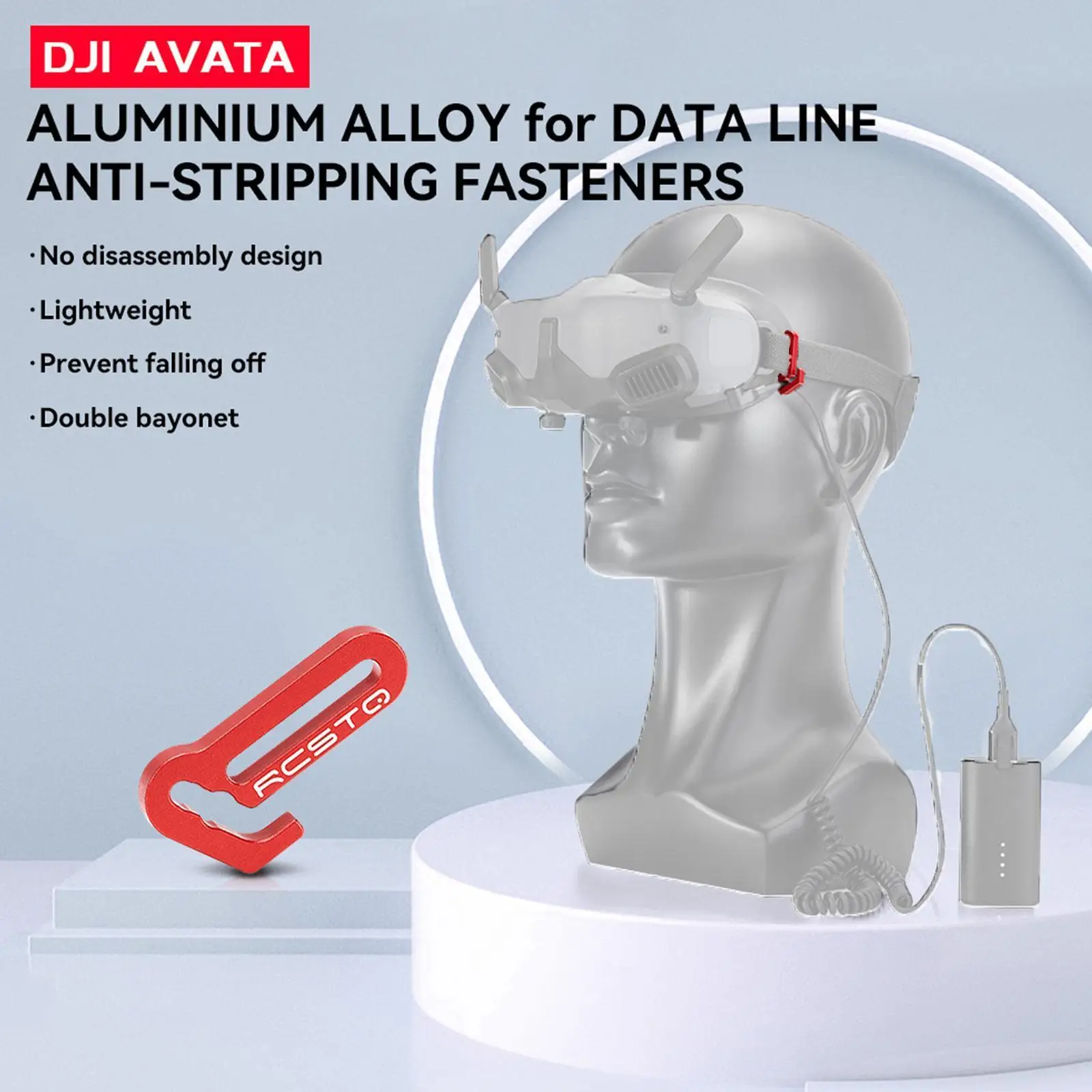 

Пряжка из алюминиевого сплава для DJI AVATA GOGGLES 2, кабель для очков, защита от падения, детали против выпадения, аксессуары с двойной пряжкой C2S2