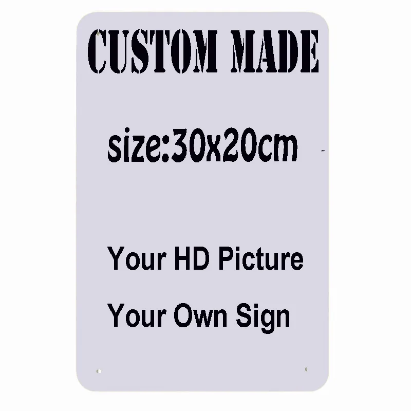 

Retro Tinplate Customize Metal Poster Vintage Tin Sign Square Rectangle Plaque Wall Decor
