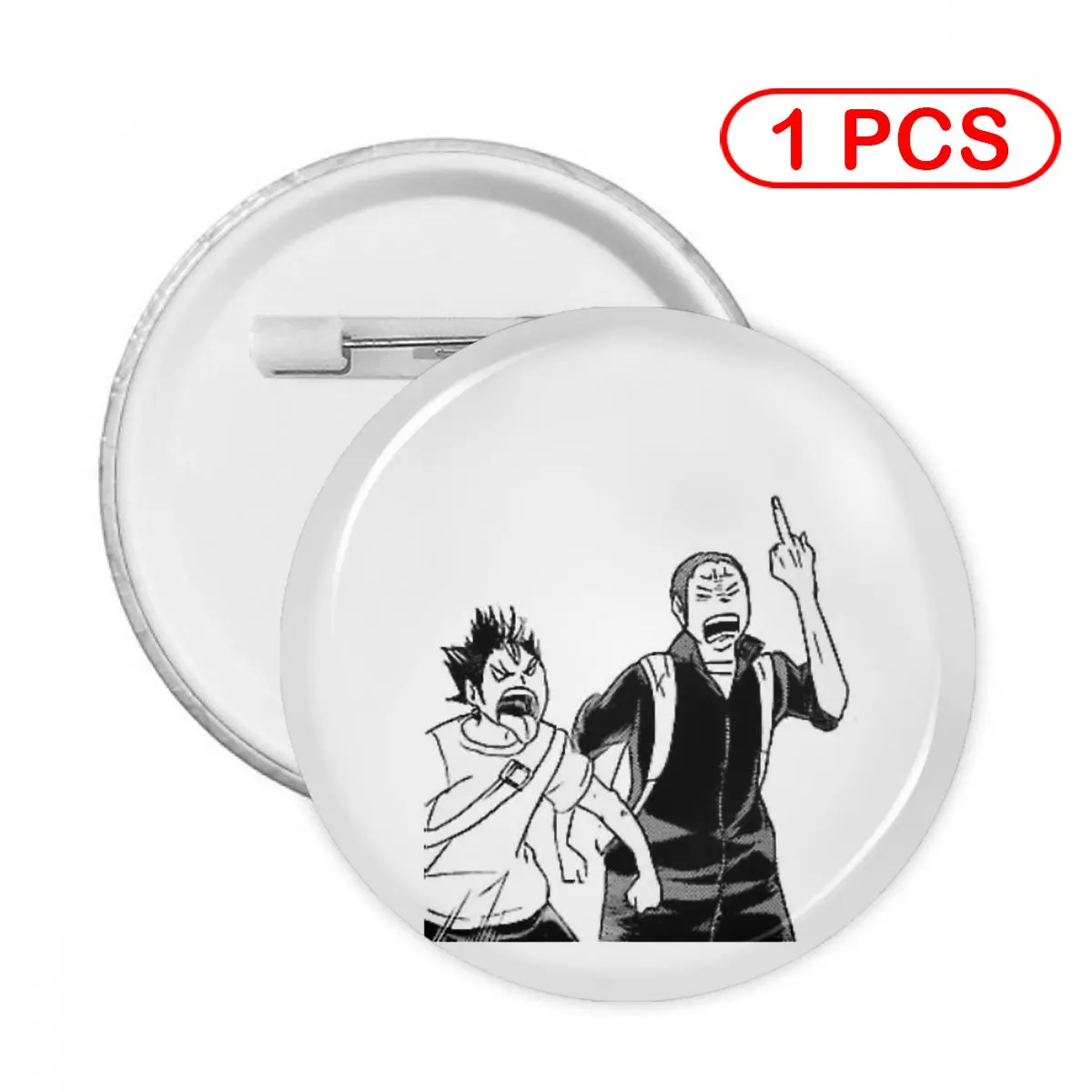 

Haikyuu Noya And Tanaka Pins Creative Brooch Jewelry Decor Metal Pin Badge Girl Child Broche Button Clothes Gift