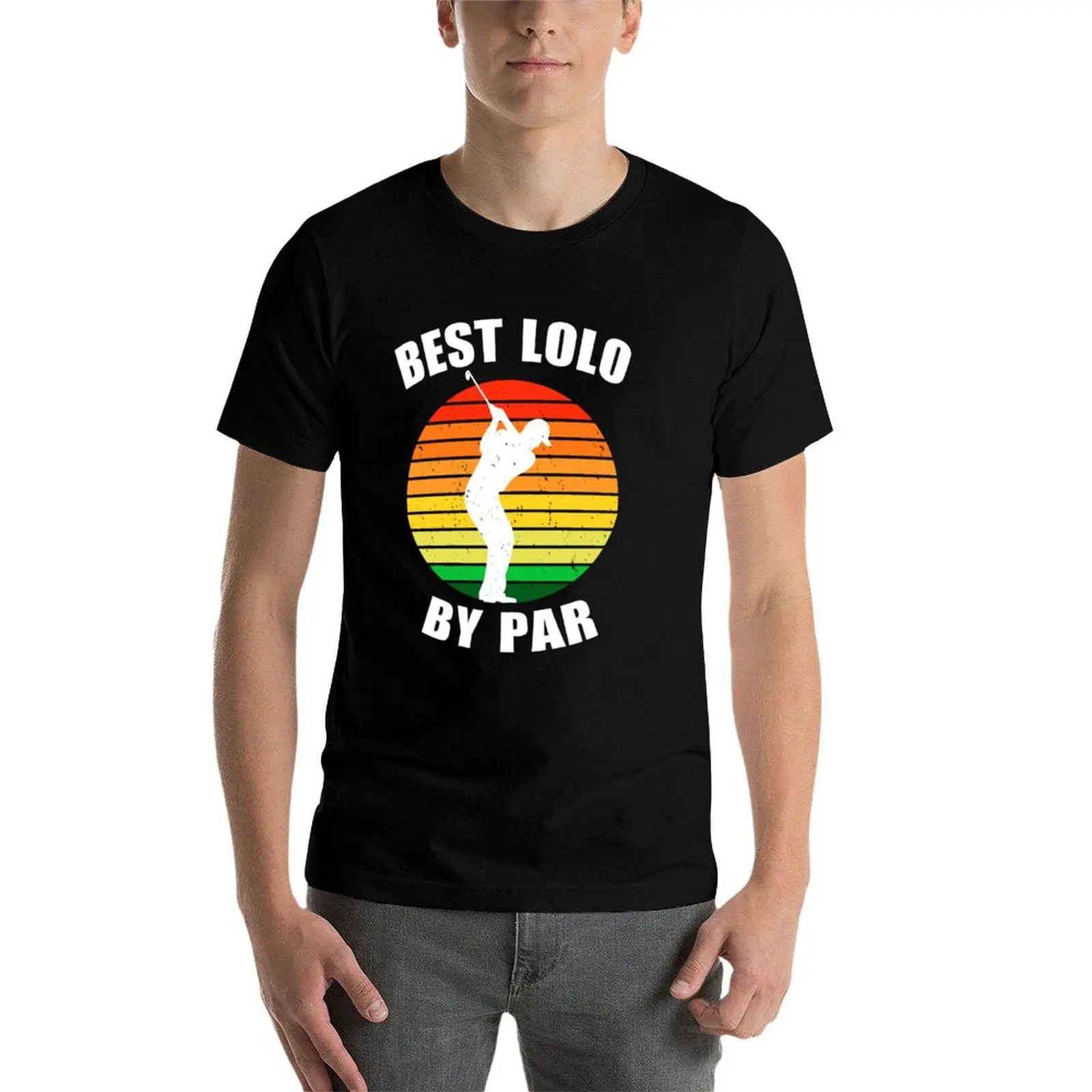 Фото Мужская рубашка для гольфа Best Lolo By Par, рубашки для гольфа для дедушек, подарки на День отца и Рождество от внуков и внушек, футболка для гольфа. №4