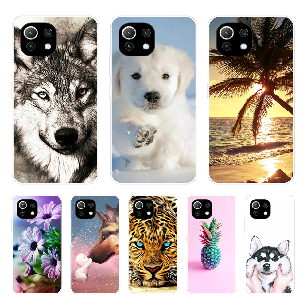 Для xiaomi Mi 11 | Mi 11 Lite 5G | Mi 11i | Mi11 Lite 4G Задняя панель для xiaomi11 i 11 Lite чехол для телефона Xiomi Mi11Lite Силиконовый ТПУ