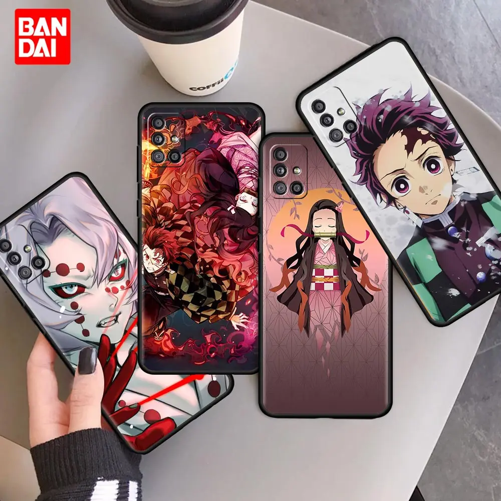 

Cover Case for Samsung Galaxy A12 A51 A21s A02 A02s A22 A32 A52 A72 4G 5G Shell Bag Soft Anime Kimetsu No Yaiba Demon Slayer