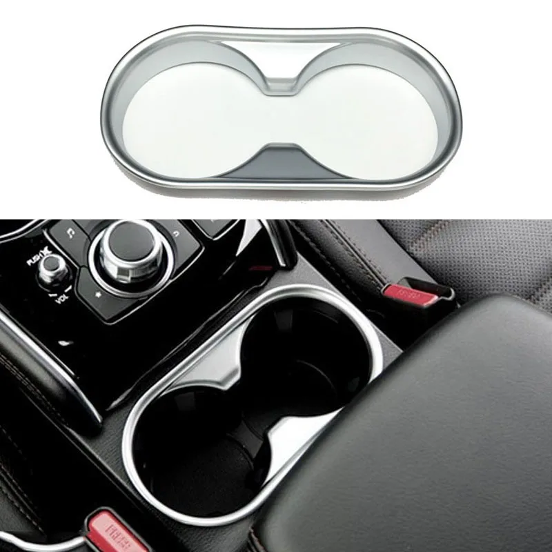 

For Mazda CX-5 CX5 KF 2017-2021 2022 Car Front Water Cup Holder Decoration Cover Trim Car Interior Accessories