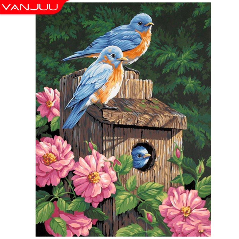 

5D DIY Diamond Painting Bird Diamond Mosaic Animals Embroidery Rhinestone Cross Stitch Kit Wall Art