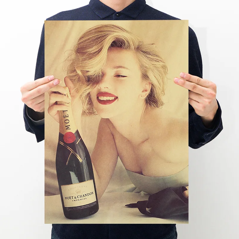 

Ретро-постер Scarlett beauty, крафт-бумага, печать, четкое изображение, комната, бар, домашнее искусство, живопись, настенная наклейка, 51*35 см