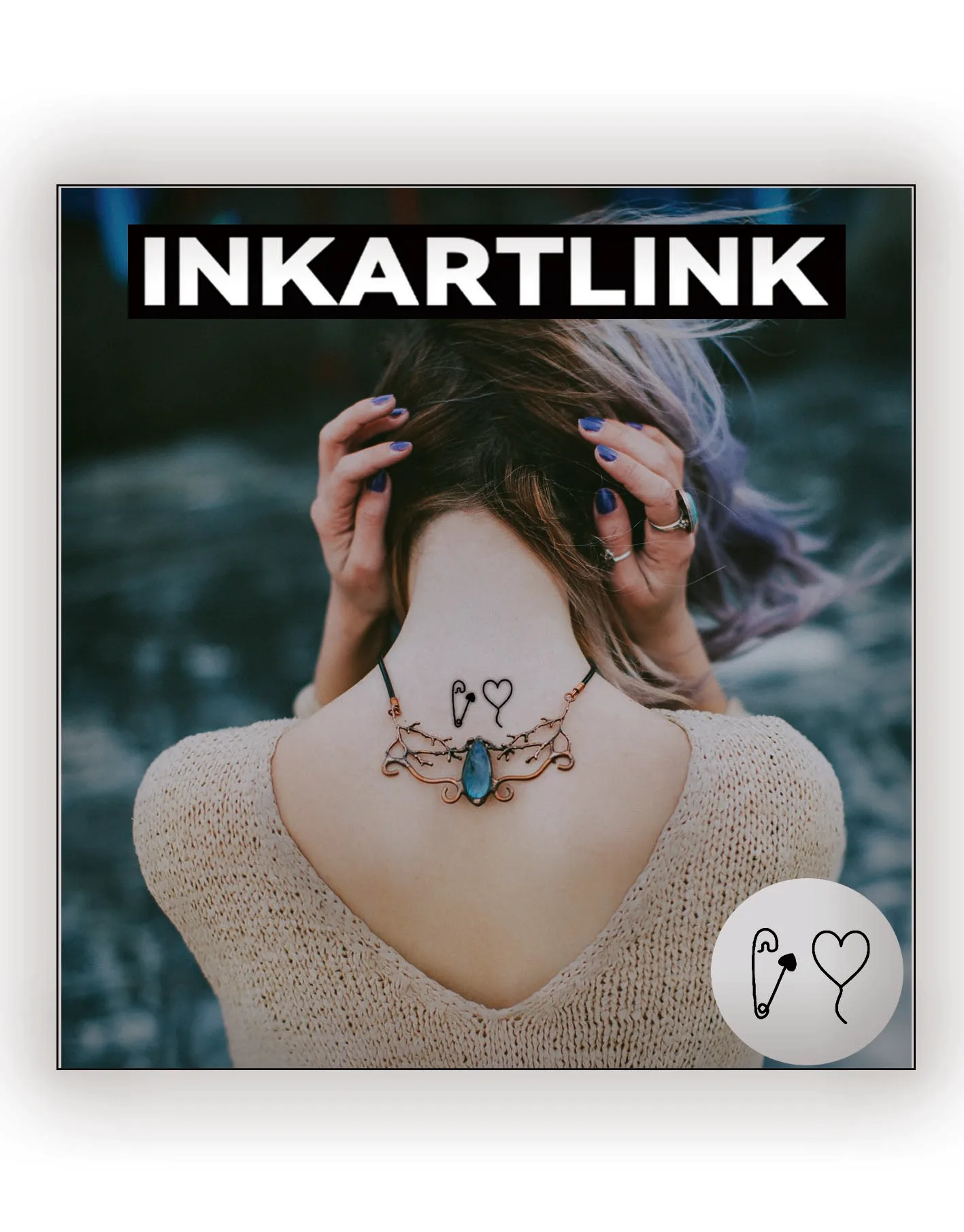 Простая временная татуировка-наклейка водонепроницаемая похожая в постоянный