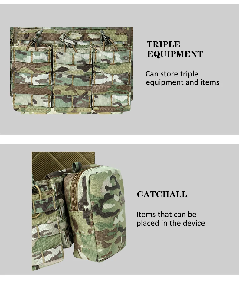 Многофункциональный камуфляжный жилет для всего тела Plate Carrier Chalecos tactico
