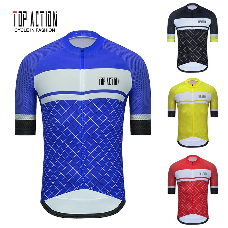 

TOP ACTION Men's Short Sleeve Summer Cycling Jersey 2022 STRAVA Pro Team Bike Wear Triathlon Jersey Customizable Ropa Ciclismo