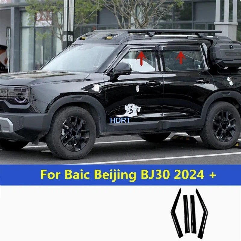 

Для Baic Beijing BJ30 2024 + Стайлинг автомобиля, козырек на боковое окно, тент, укрытие от солнца, дефлектор от дождя, защита от атмосферных воздействий, аксессуары