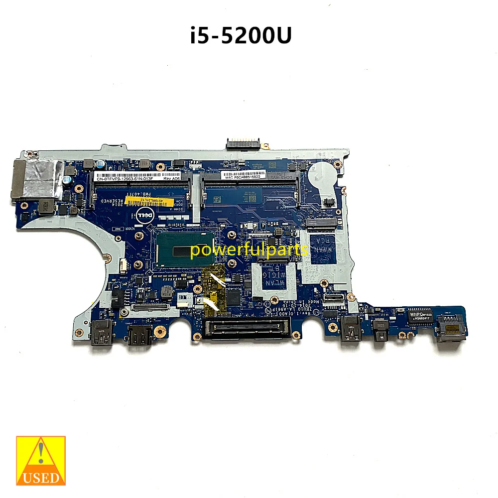 Used Working Good For Dell Latitude E7450 Motherboard With i5-5200 Cpu 0TFVF9 CN-0TFVF9 ZBU10 LA-A961P Tested Ok