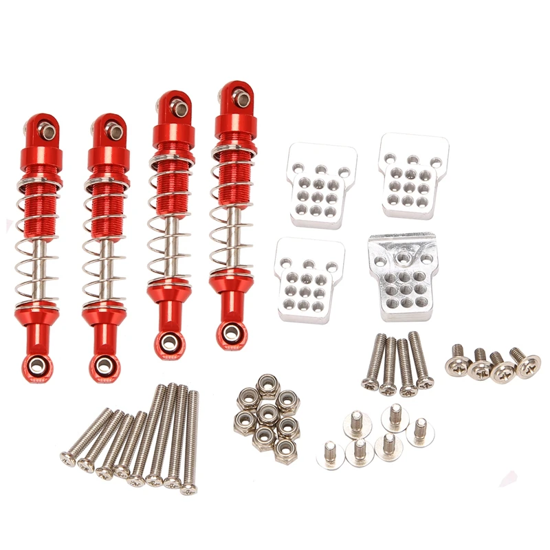 

for MN D90 MN-90 MN99S WPL C14 C24 C34 RC Car Metal Shock Absorber with Extension Seat Upgrade Parts Accessories,1