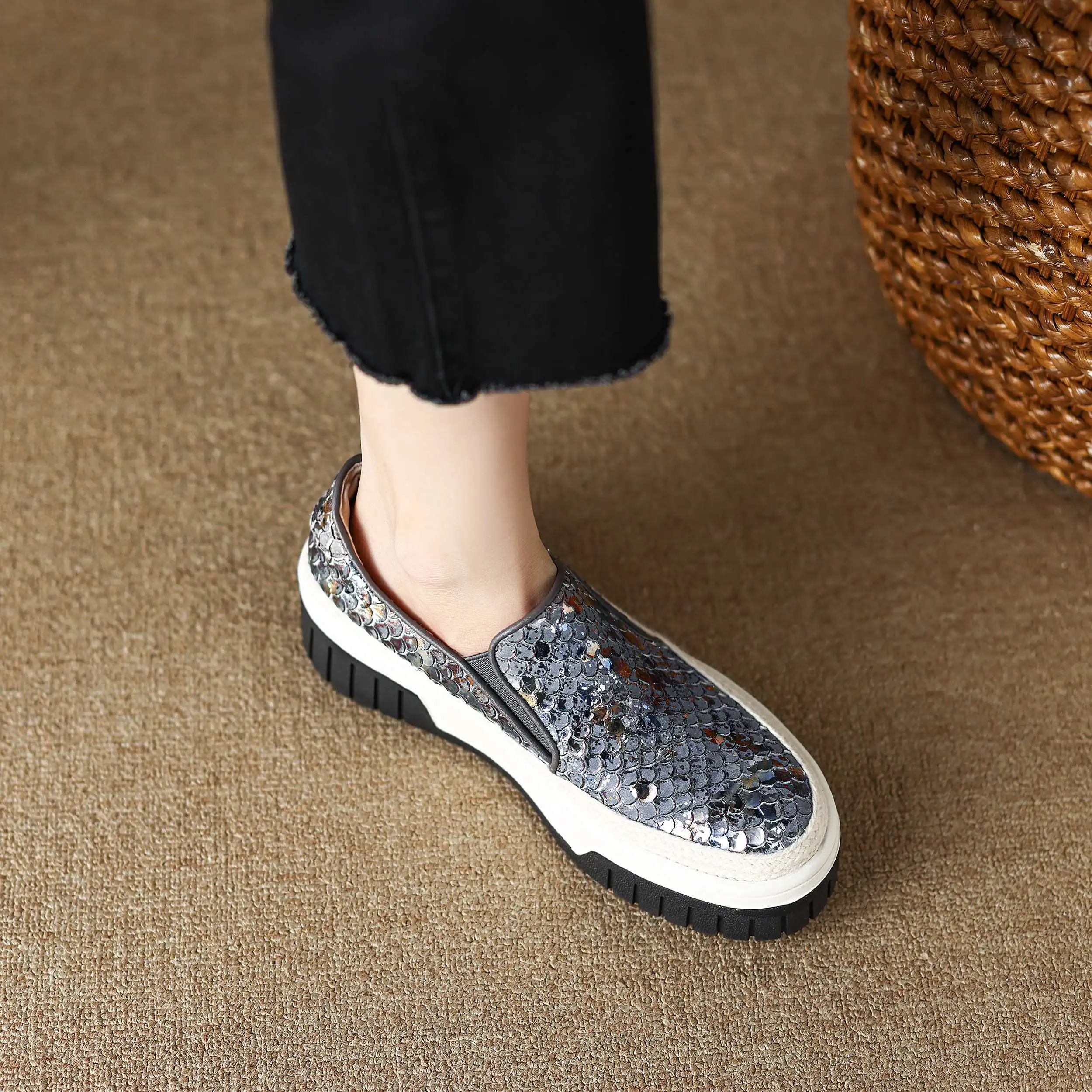 Кроссовки Lanxuryee женские из коровьей кожи повседневная Весенняя