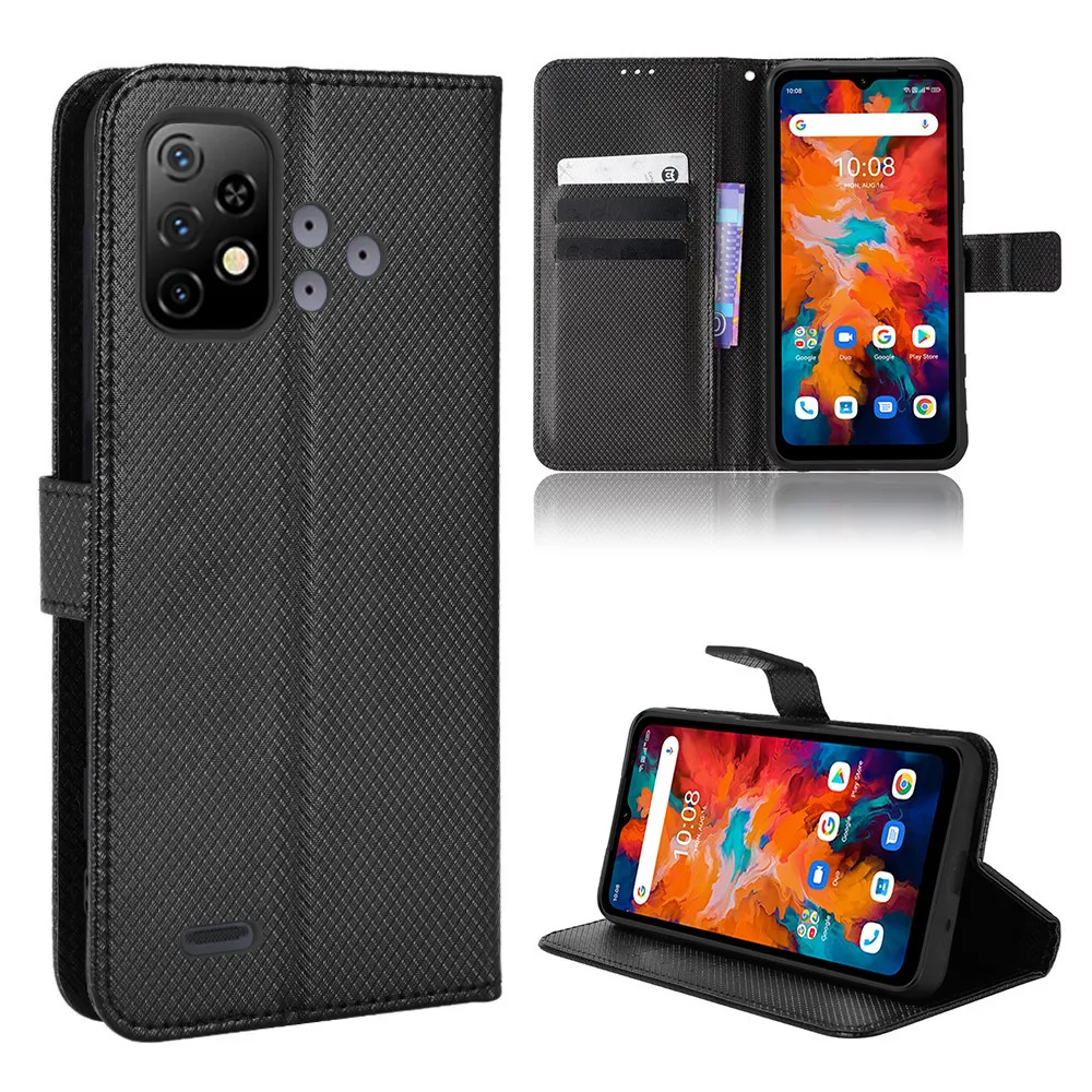 for umidigi bison x10 luxury flip diamond pattern skin pu leather wallet stand case for umidigi bisonx10 pro x 10 phone bag free global shipping