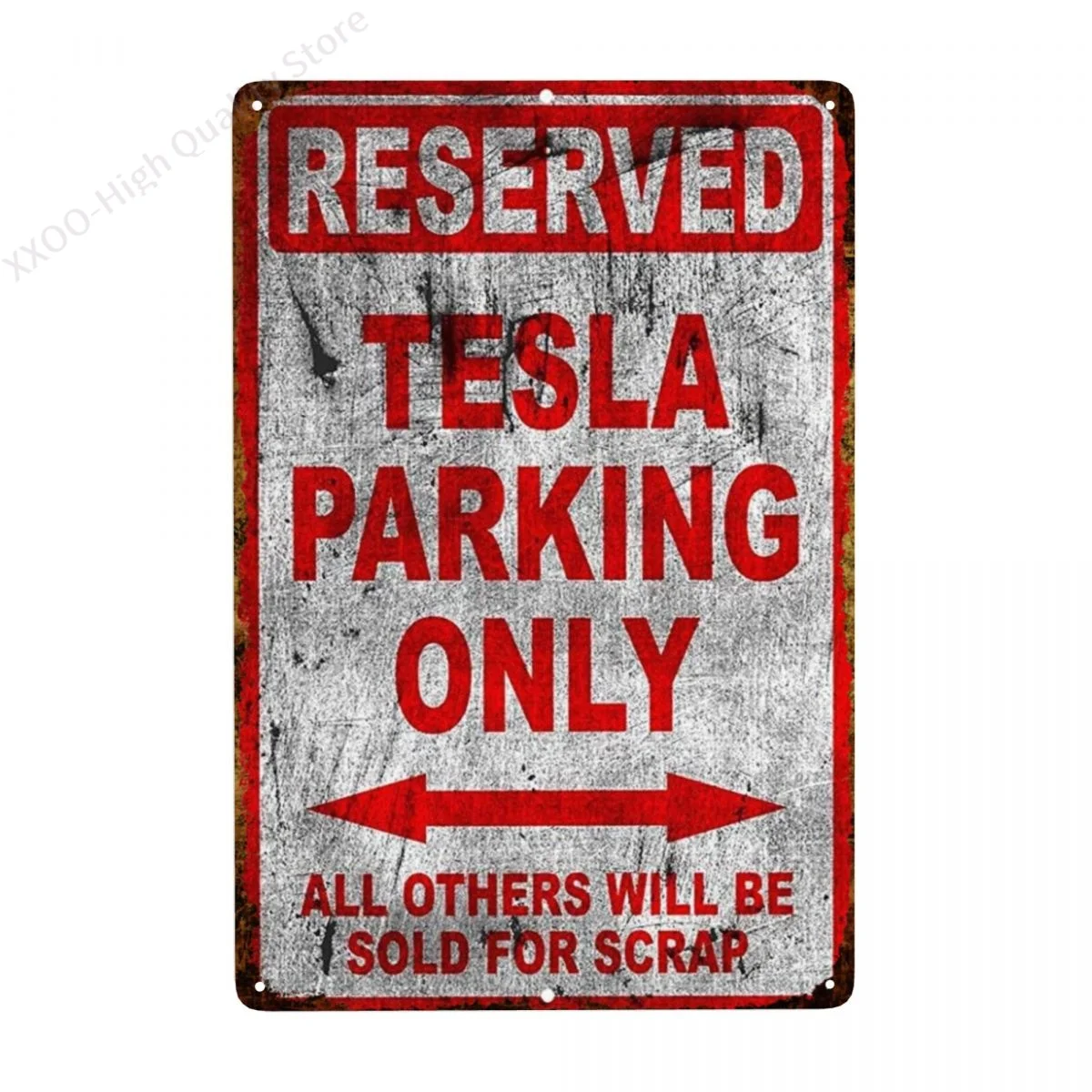 

Металлический жестяной знак, только парковка Тесла заряжена! Забавный металлический знак, алюминиевый знак, Настенный декор, металлический...