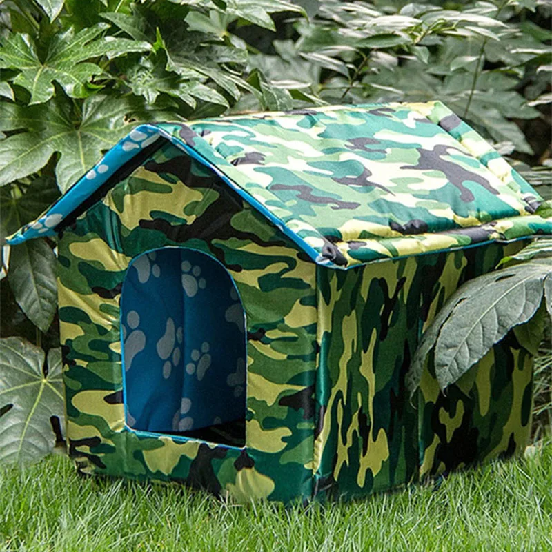 

Park Garden Waterproof Oxford Farbric Stray Pet Cat Dog House Outdoor Warm Rainproof Pet Nest Kennel Puppy Cats Sleeping Bed