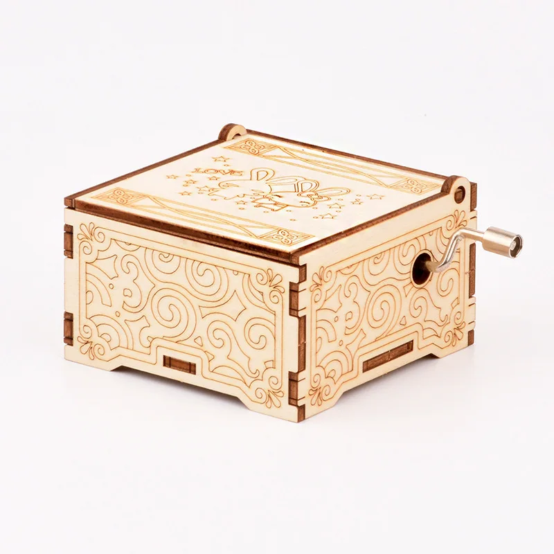 

Wood Music Box Cat Rabbit Baby Love Classical Engraved DIY Education Puzzle Jigsaw Toys Christmas Halloween Music Boxes Gift