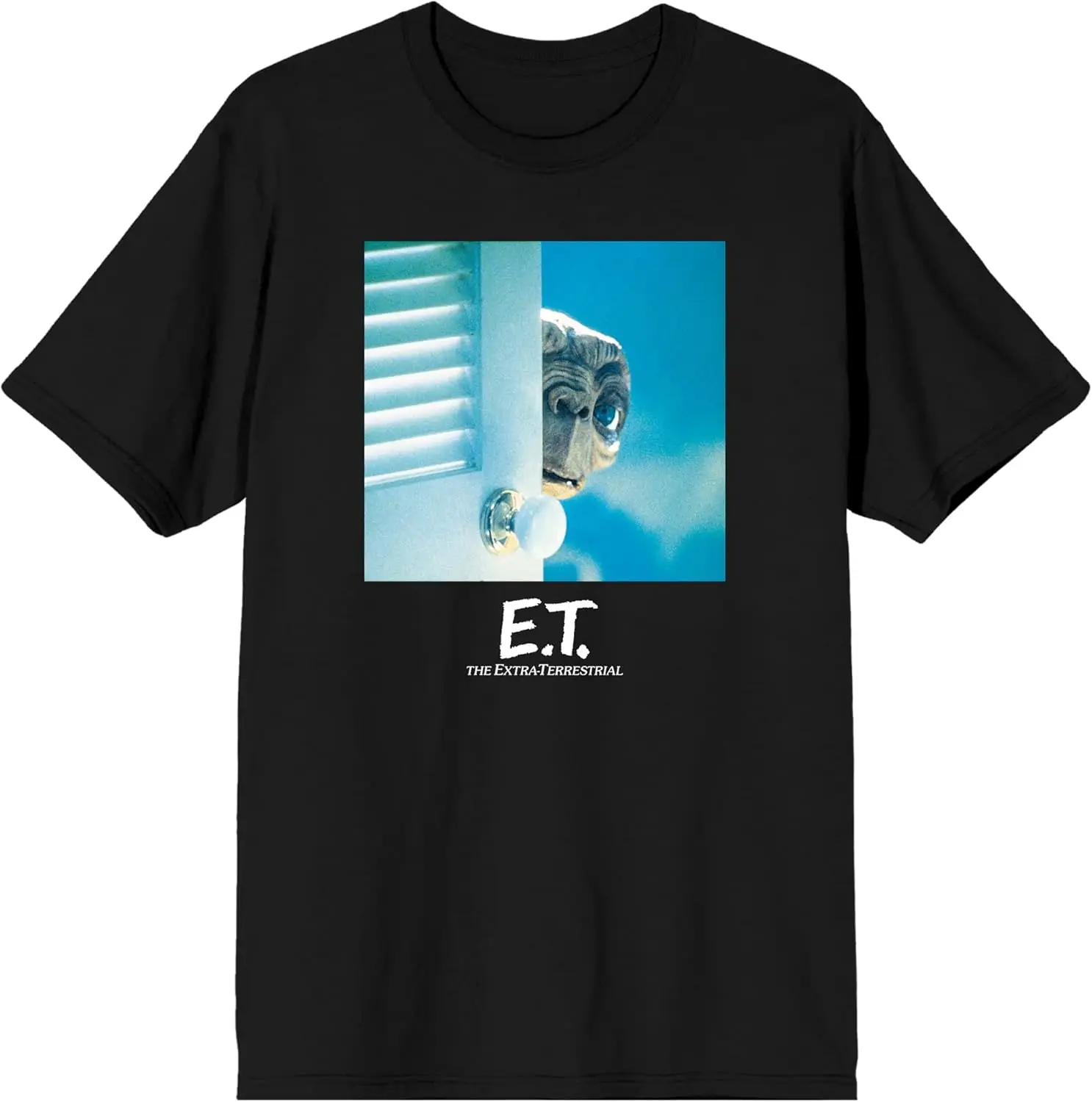 E.T. Черный чехол-книжка с изображением задней двери