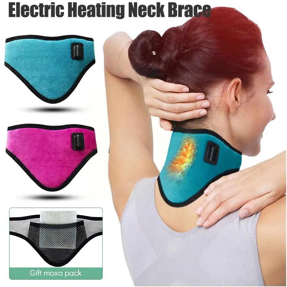 

Electric Heating Neck Brace Cervical Vertebra Spine Hot Belt Therapy Neck Fatigue Pad Heat Compress Relieve Support Pain Ma D7H8