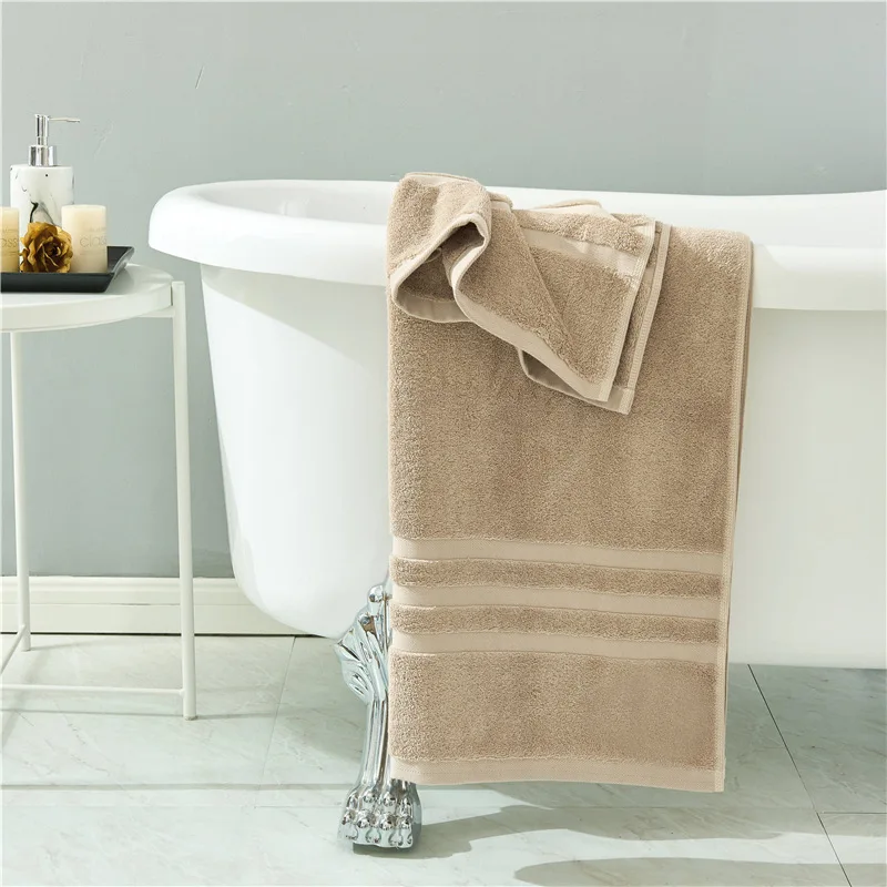 Набор банных полотенец белое коричневое полотенце комплект мужских из 2