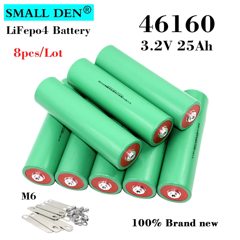 

8 шт./партия, литий-железо-фосфатные аккумуляторы 46160, 3,2 в, 25 Ач