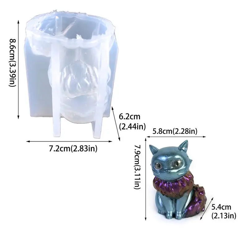 Формы для кошек силиконовые мультяшные 3D кошки лоток кубиков льда формы животных
