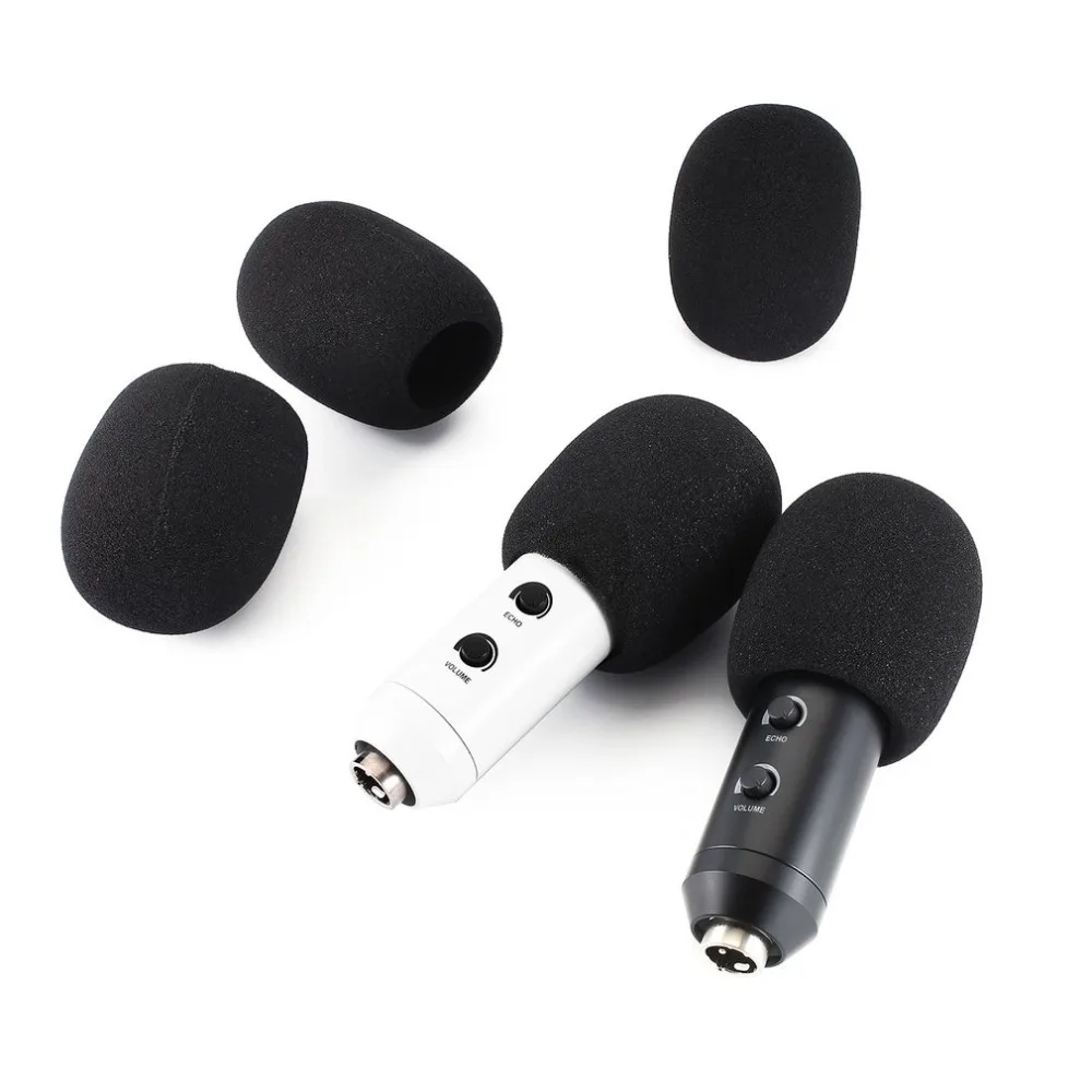 

Hot Ticket 5pcs Microphone Replacement Foam Microphone Cover Mic Cover Windshield Headset Wind Shield Pop Filter Mic Cover Foam