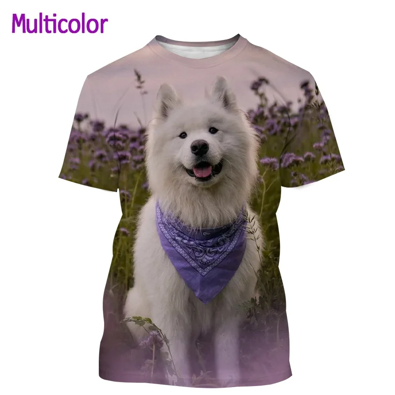 Повседневная Милая футболка с 3D-принтом для мужчин и женщин рисунком животных